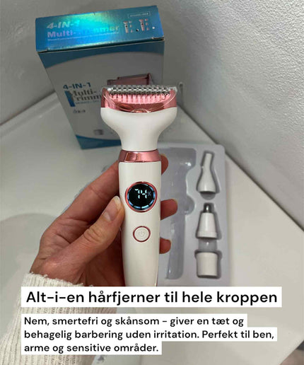 Lady Shaver 4-i-1 Hårfjerner med udskiftelige hoveder