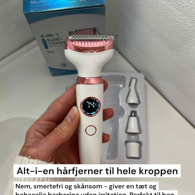 Lady Shaver 4-i-1 Hårfjerner med udskiftelige hoveder