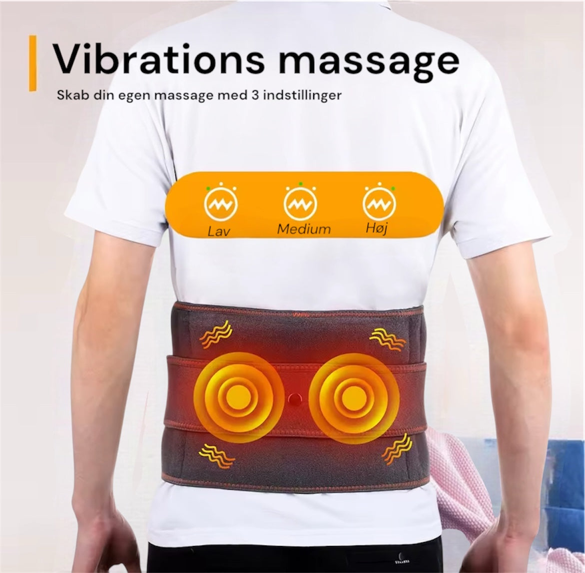 Infrarød varme- & massagebælte