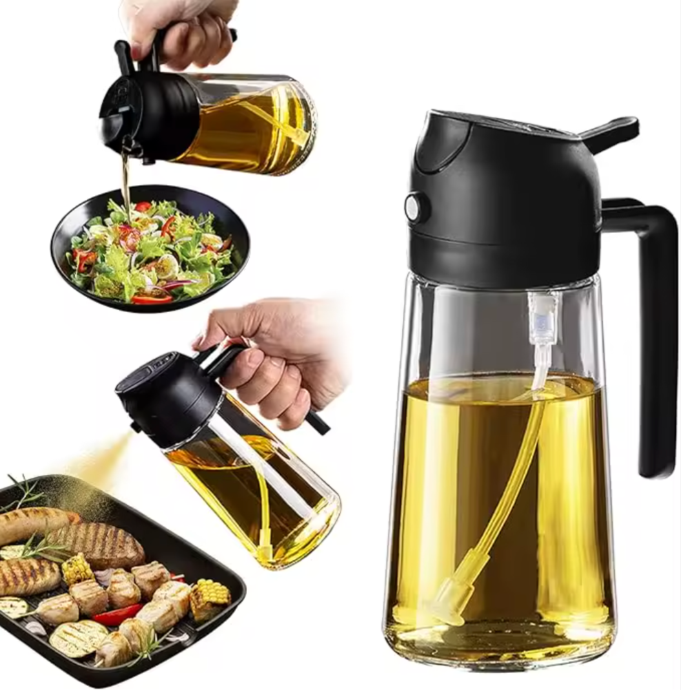 Smart oliven spray i glas 2-i-1